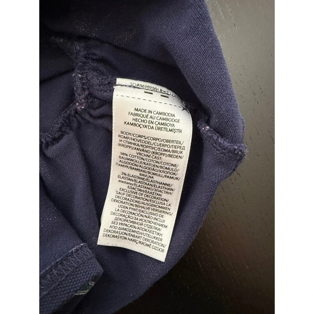 Ralph Lauren Polo Bear Cheerleader Dress Toddler Girls 12 Months Navy Mini